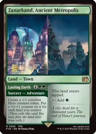Zanarkand, Ancient Metropolis // Lasting Fayth (PRE-293) - Prerelease Cards Foil