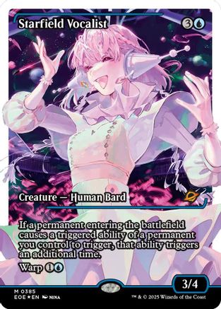 Starfield Vocalist (Showcase) (Fracture Foil) (EOE-385) - Edge of Eternities Foil