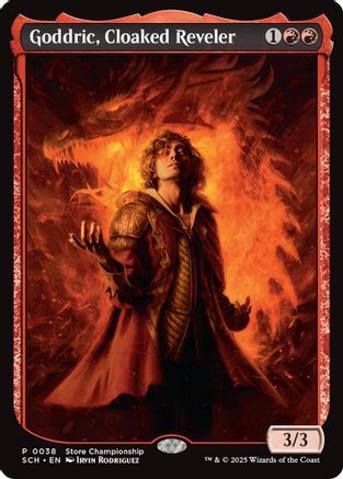 Goddric, Cloaked Reveler (GAME-038) - Game Day & Store Championship Promos Foil