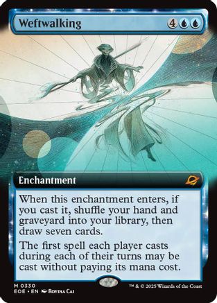 Weftwalking (Extended Art) (EOE-330) - Edge of Eternities Foil
