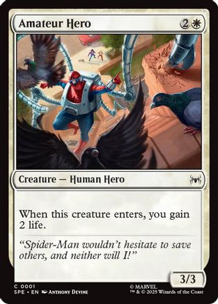 Amateur Hero (SPE, MAR-001) - Marvel's Spider-Man: Eternal-Legal