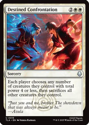 Destined Confrontation (TLA-015) - Avatar: The Last Airbender Foil