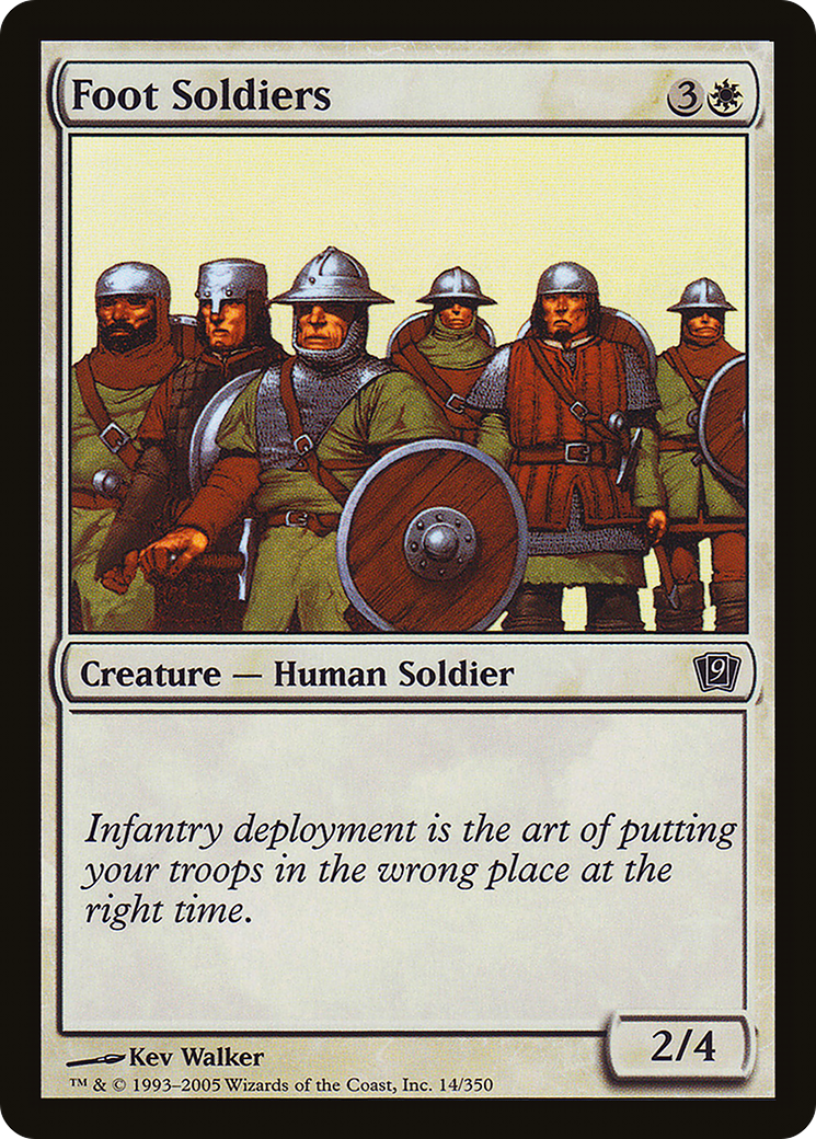 Foot Soldiers (9ED-14★) - Ninth Edition Foil