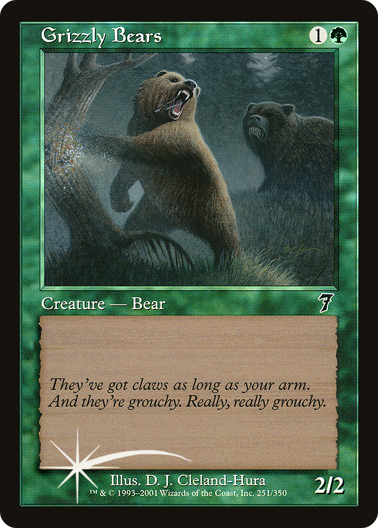 Grizzly Bears (7ED-251★) - Seventh Edition Foil