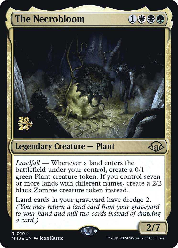 The Necrobloom (PRE-194) - Modern Horizons 3 Promos Foil