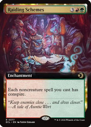 Raiding Schemes (Extended Art) (ECL-377) - Lorwyn Eclipsed