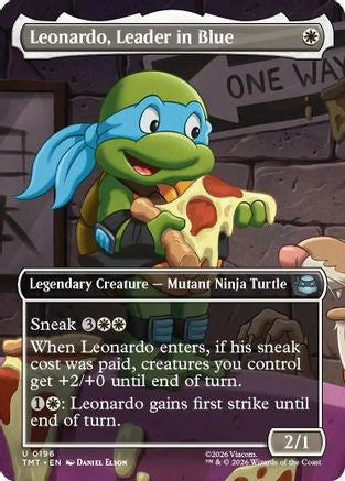 Leonardo, Leader in Blue (Borderless) (TMT-196) - Teenage Mutant Ninja Turtles