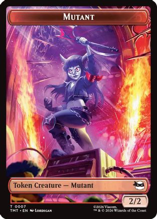 Mutant // Mutagen Double-Sided Token (TMT-7 // 9) - Teenage Mutant Ninja Turtles