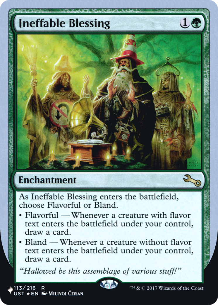 Ineffable Blessing (LIST-038) - The List (Unfinity Foil Edition) Foil