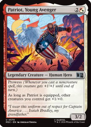 Patriot, Young Avenger (MSC-570) - Marvel Super Heroes