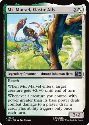 Ms. Marvel, Elastic Ally (MSC-744) - Marvel Super Heroes Foil