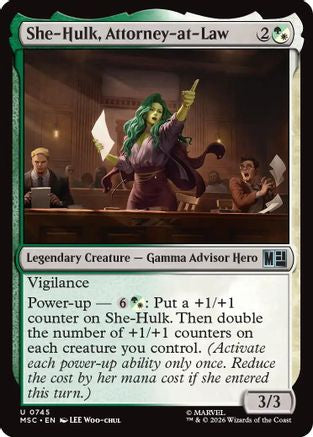 She-Hulk, Attorney-at-Law (MSC-745) - Marvel Super Heroes Foil