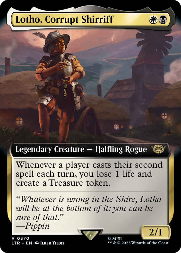 Lotho, Corrupt Shirriff (LTR-370) - The Lord of the Rings: Tales of Middle-earth: (Extended Art) Foil