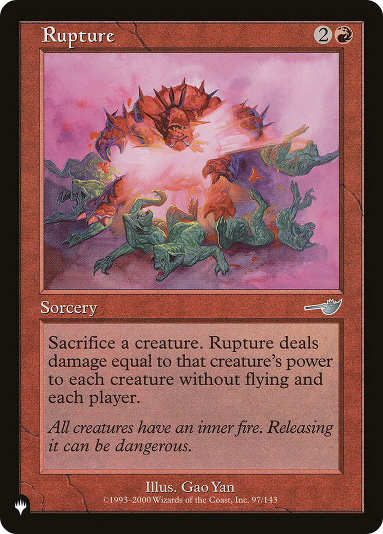 Rupture (LIST-NEM-97) - The List