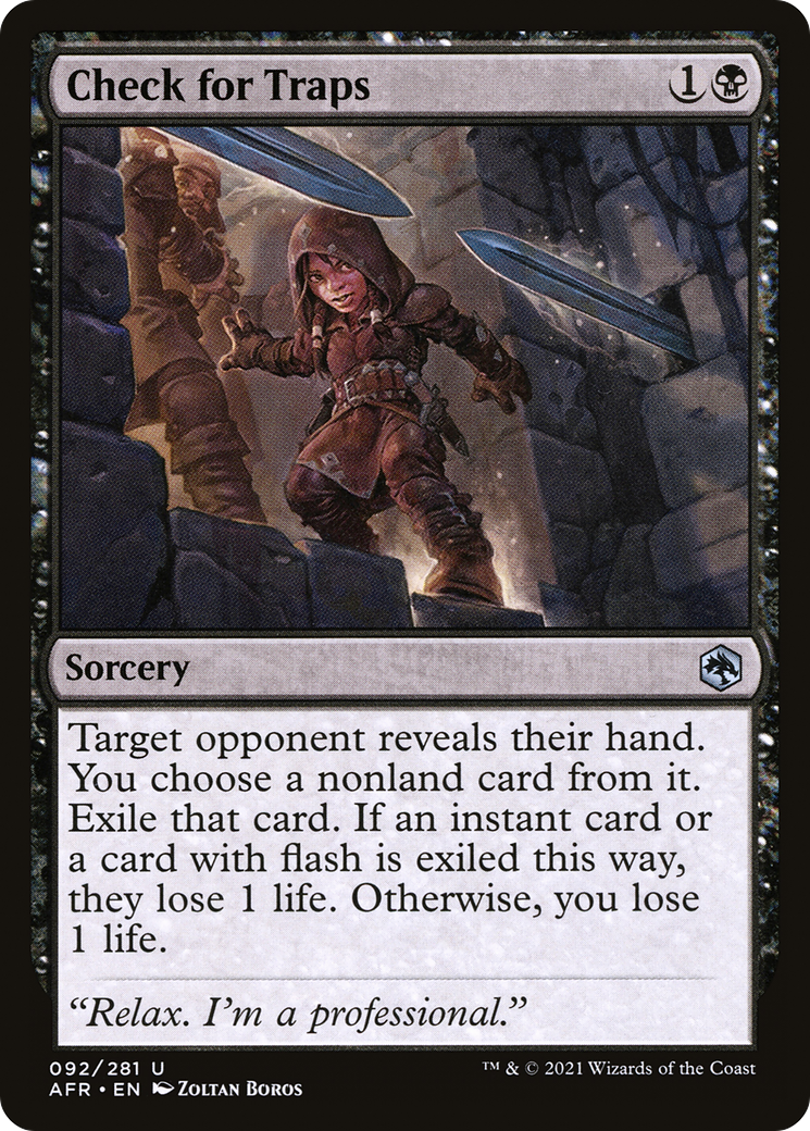 Check for Traps (AFR-092) - Adventures in the Forgotten Realms