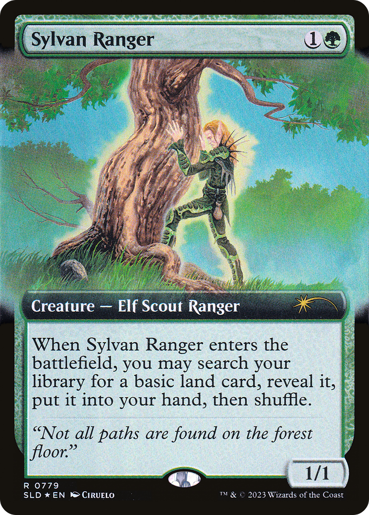 Sylvan Ranger (SLD-779) - Secret Lair Drop: (Extended Art) Foil