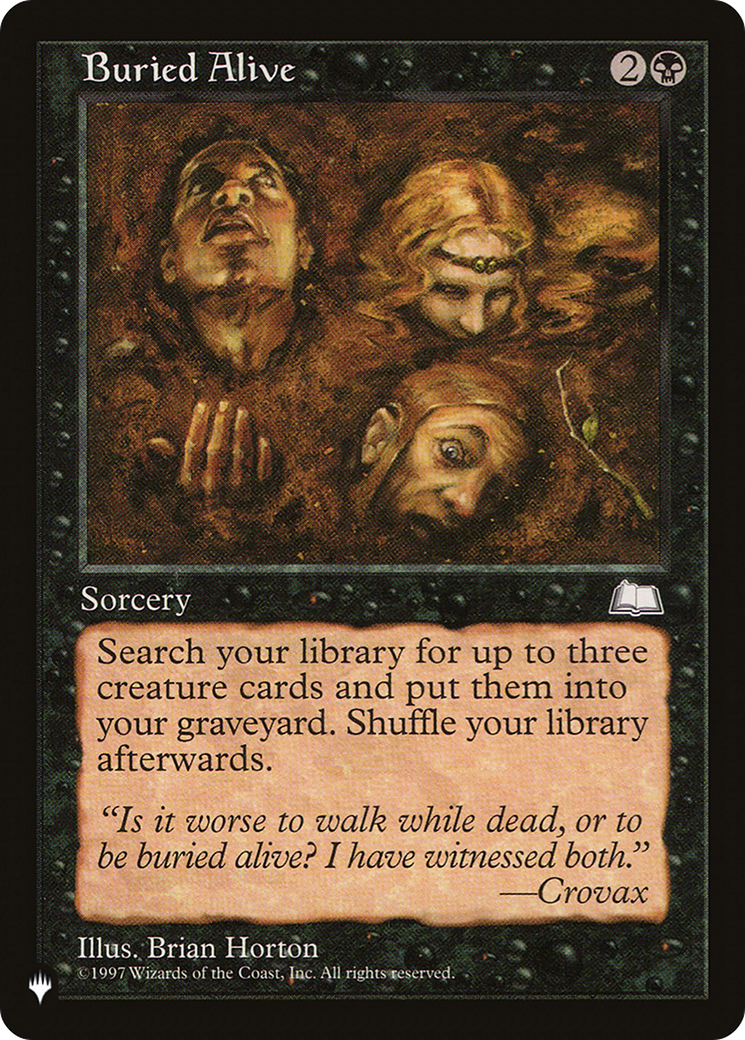Buried Alive (LIST-WTH-63) - The List