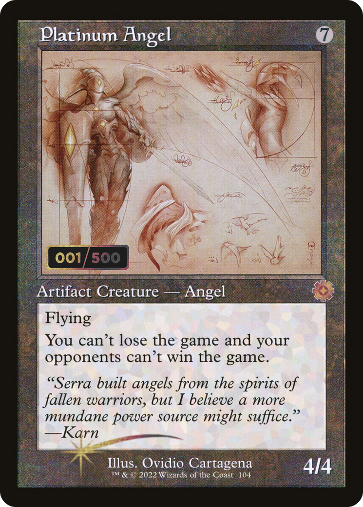 Platinum Angel (BRR-104) - The Brothers' War Retro Artifacts Foil