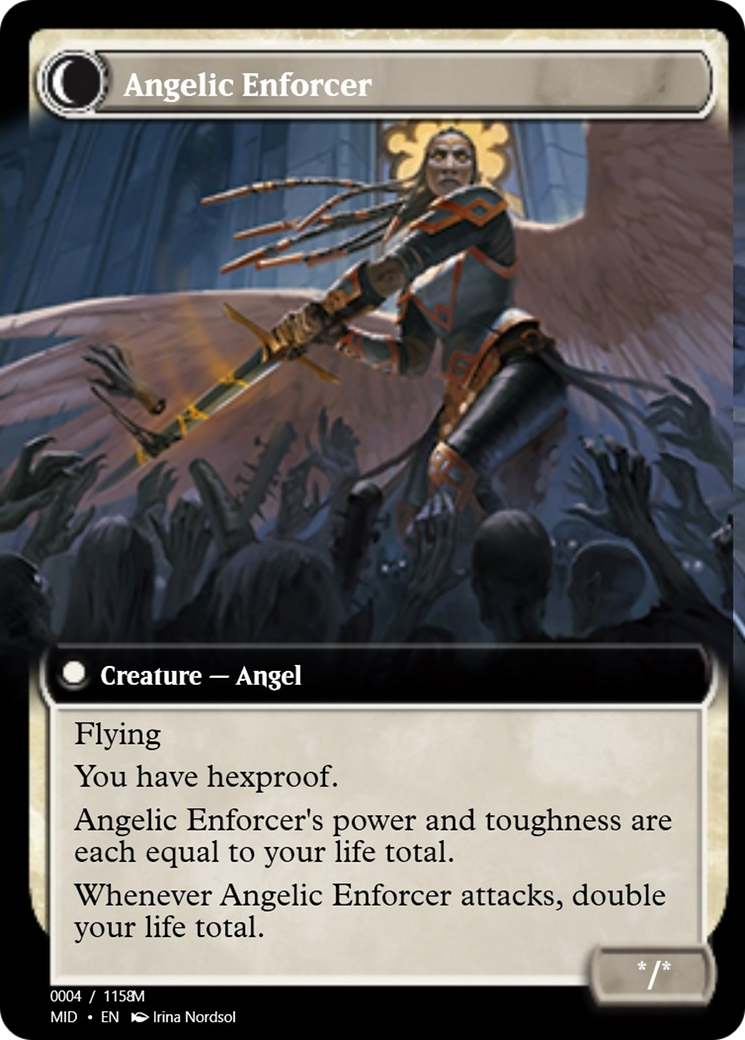 Enduring Angel // Angelic Enforcer (PRM-93888) - Magic Online Promos Foil