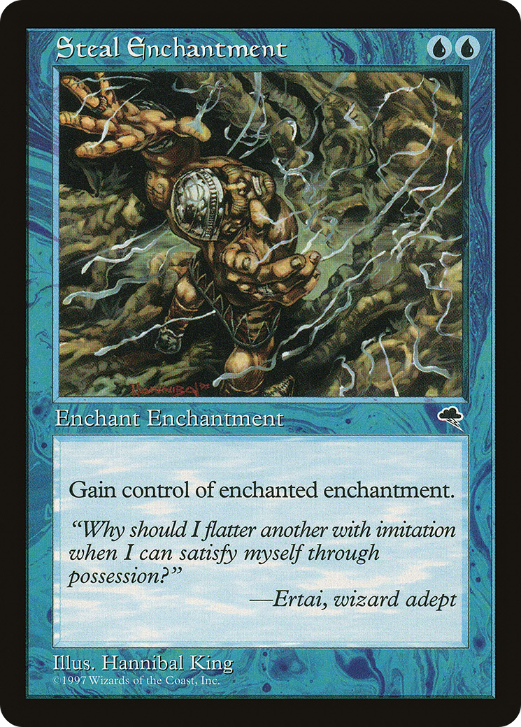 Steal Enchantment (TMP-090) - Tempest (Crimped Top Edge)