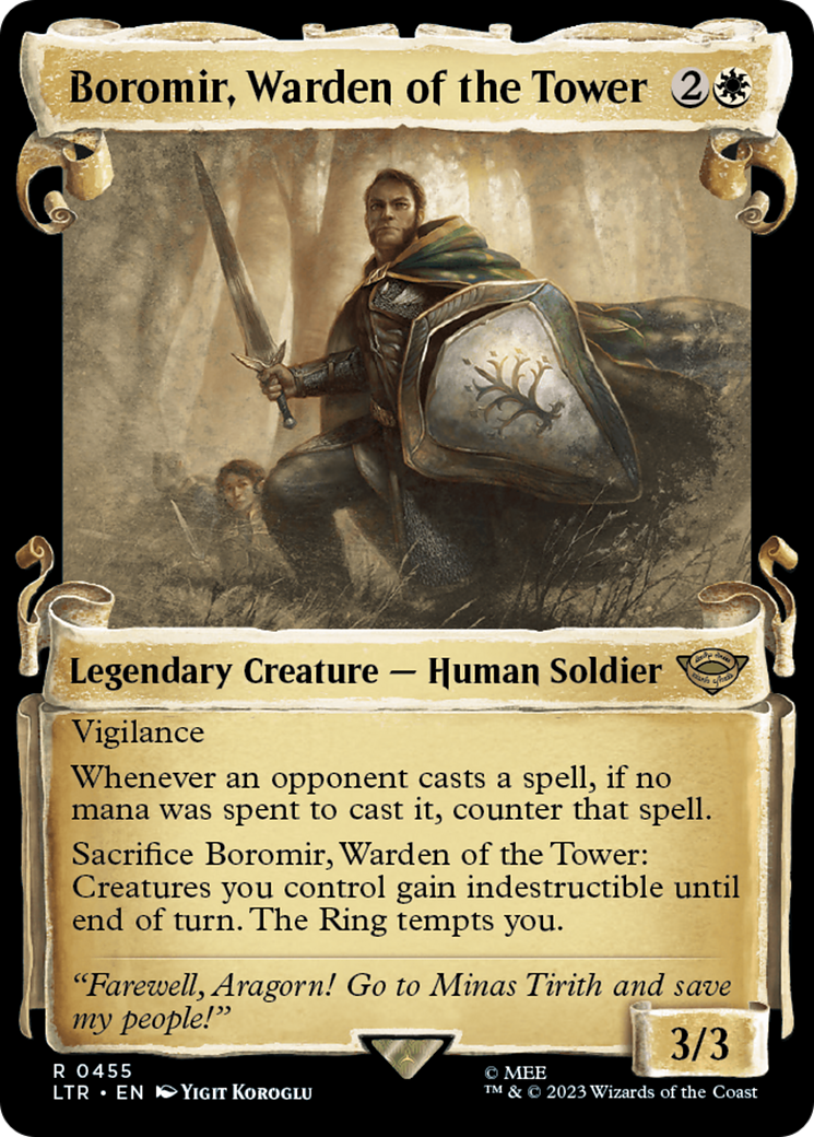 Boromir, Warden of the Tower (LTR-455) - The Lord of the Rings: Tales of Middle-earth: (Showcase)