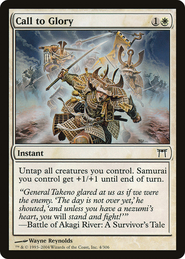 Call to Glory (CHK-004) - Champions of Kamigawa