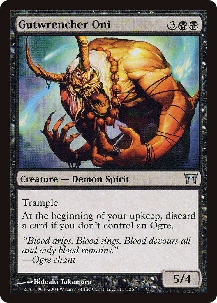 Gutwrencher Oni (CHK-113) - Champions of Kamigawa