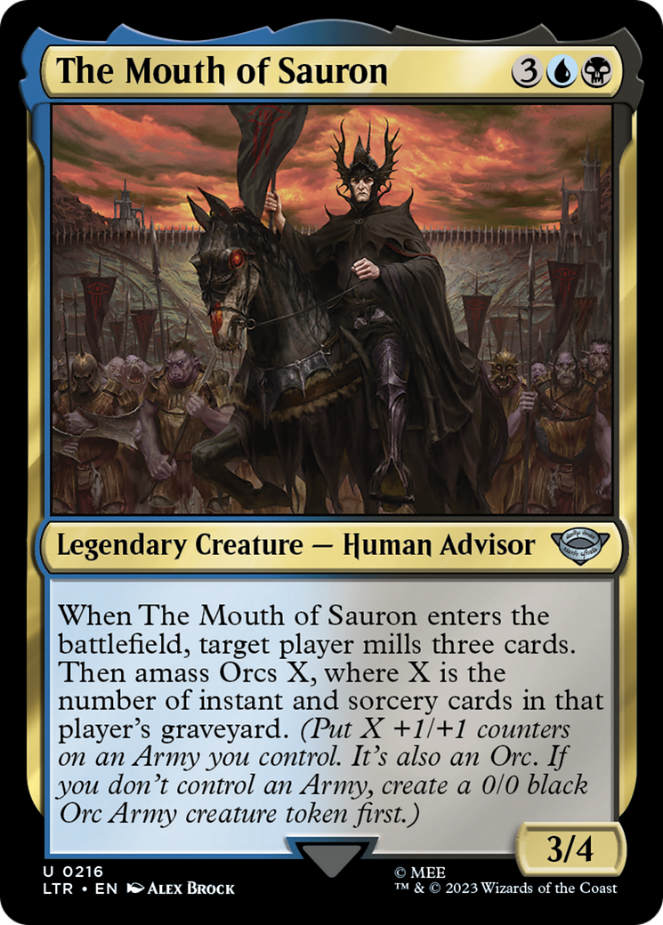 The Mouth of Sauron (LTR-216) - The Lord of the Rings: Tales of Middle-earth Foil