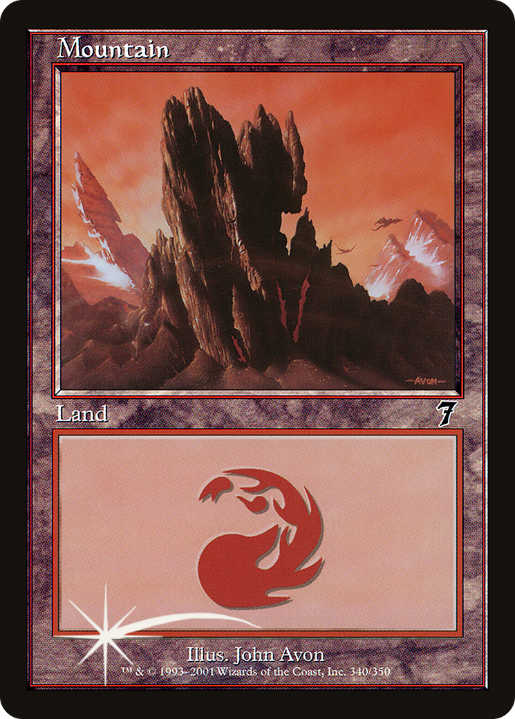 Mountain (7ED-340★) - Seventh Edition Foil