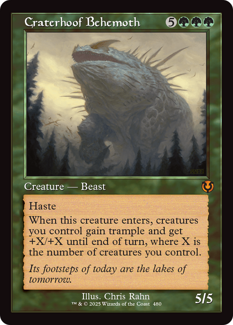 Craterhoof Behemoth (INR-480) - Innistrad Remastered Foil
