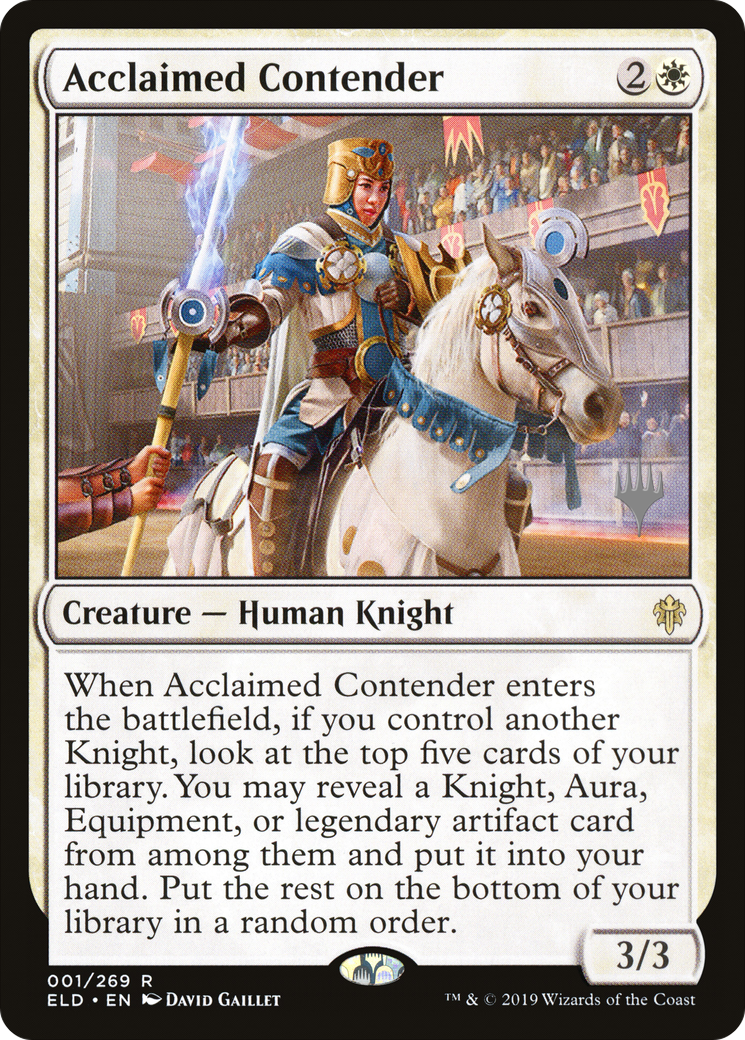 Acclaimed Contender (PPELD-01P) - Throne of Eldraine Promos Foil