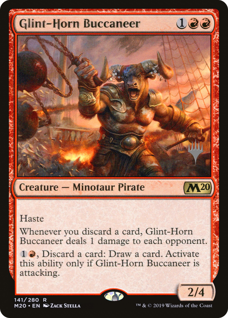 Glint-Horn Buccaneer (PPM20-141P) - Core Set 2020 Promos