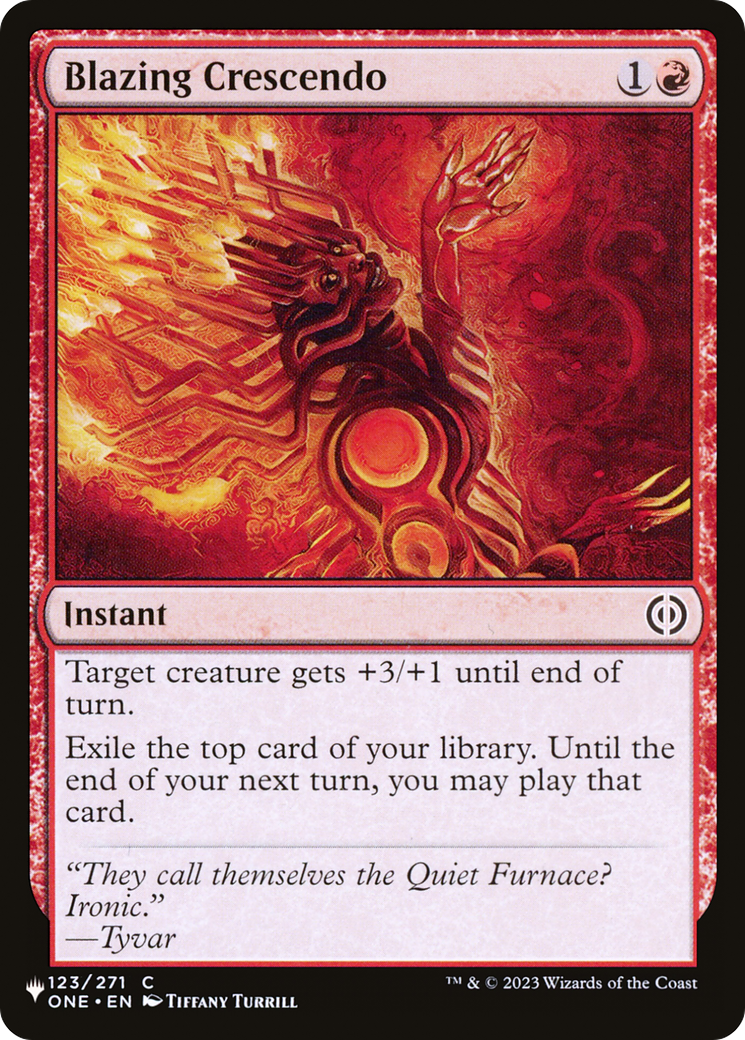 Blazing Crescendo (LIST-123/271) - The List