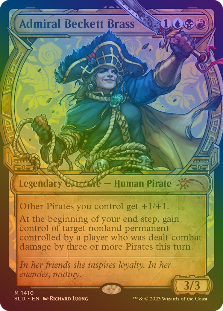 Admiral Beckett Brass (SLD-1410) - Secret Lair Drop: (Showcase) Foil