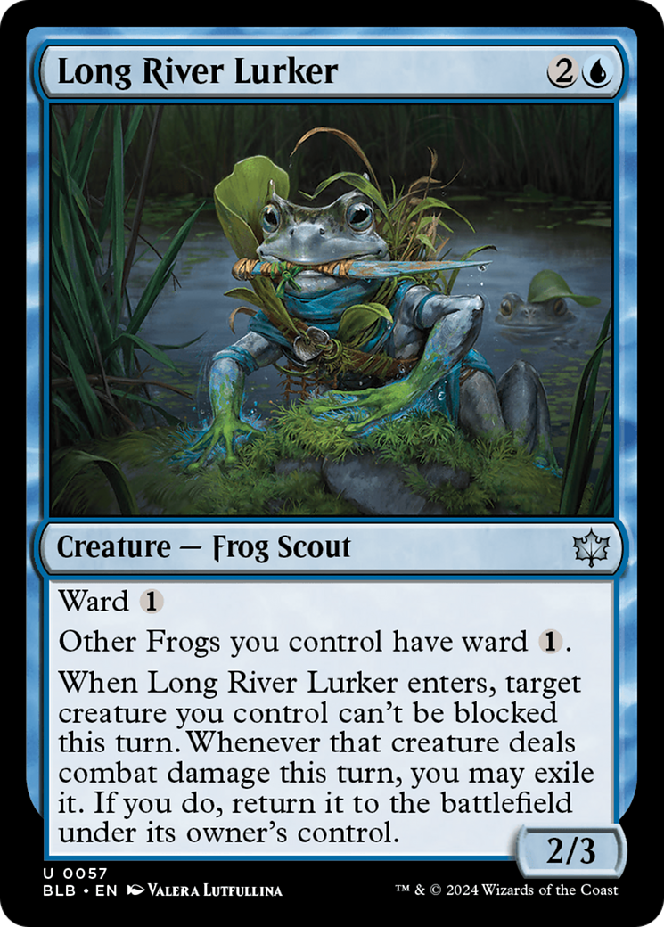 Long River Lurker (BLB-057) - Bloomburrow Foil