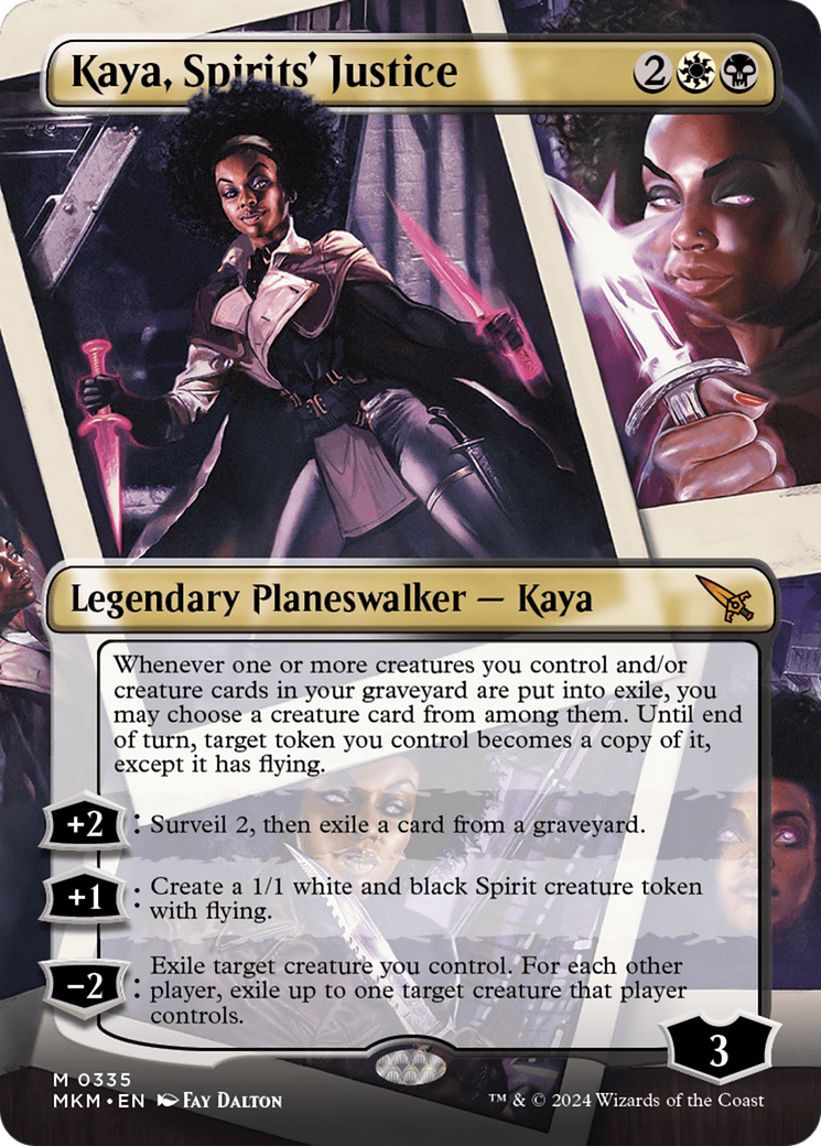 Kaya, Spirits' Justice (MKM-335) - Murders at Karlov Manor (Borderless) Foil