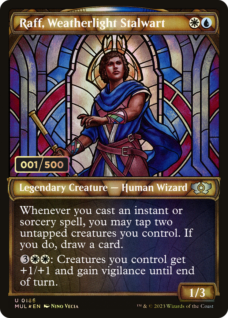 Raff, Weatherlight Stalwart (MUL-186) - Multiverse Legends: (Showcase) Foil