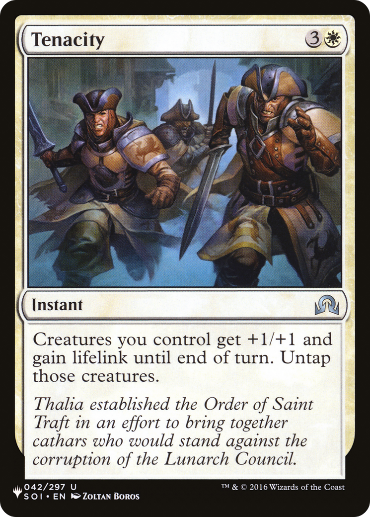 Tenacity (LIST-042/297) - The List