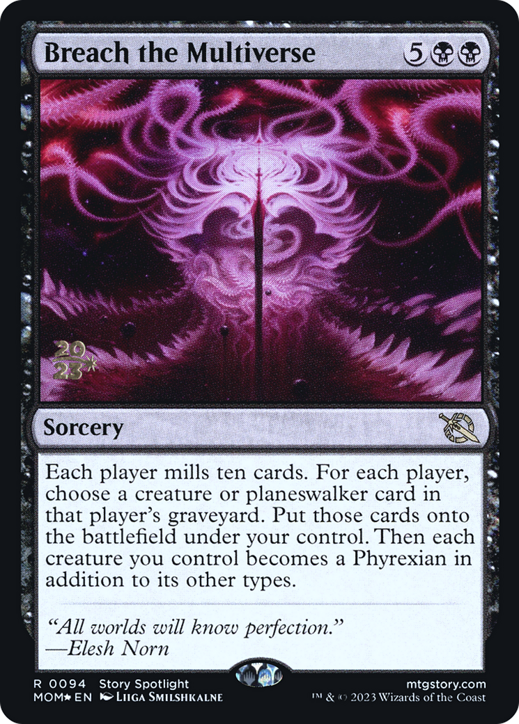 Breach the Multiverse (PRE-094) - March of the Machine Promos Foil