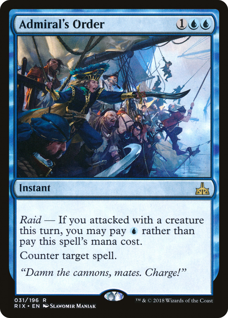 Admiral's Order (RIX-031) - Rivals of Ixalan Foil