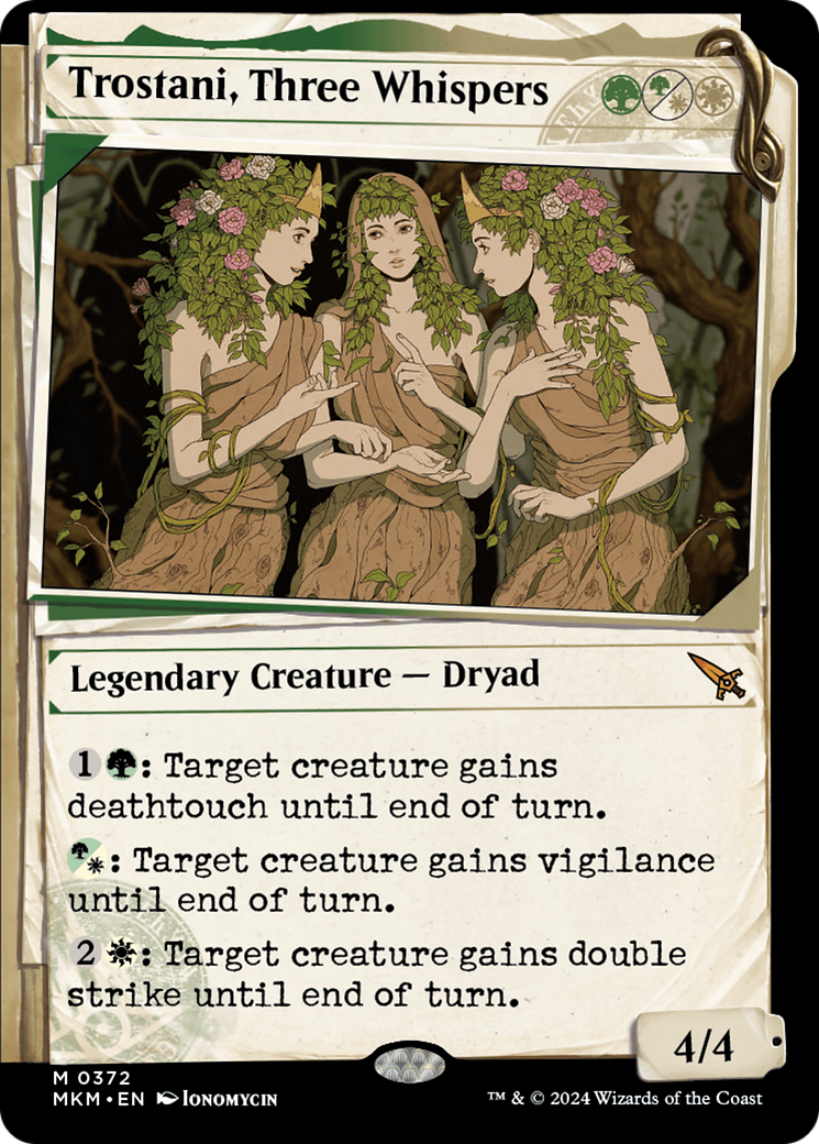 Trostani, Three Whispers (MKM-372) - Murders at Karlov Manor: (Showcase) Foil