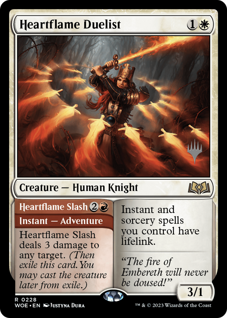 Heartflame Duelist // Heartflame Slash (PPWOE-228) - Wilds of Eldraine Promos