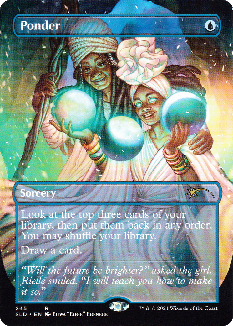 Ponder (245) (SLD-245) - Secret Lair Drop (Borderless) Foil