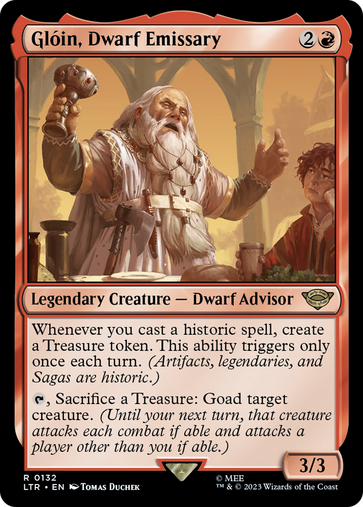 Glóin, Dwarf Emissary (LTR-132) - The Lord of the Rings: Tales of Middle-earth Foil