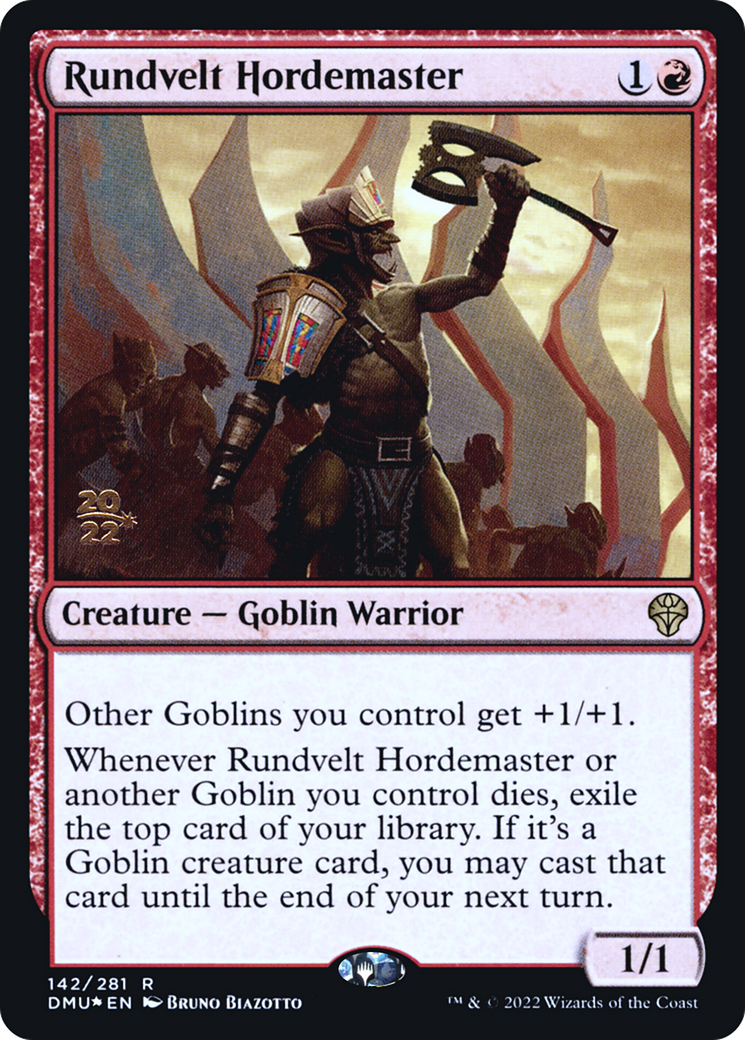 Rundvelt Hordemaster (PRE-142S) - Dominaria United Promos Foil