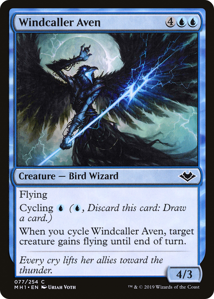 Windcaller Aven (MH1-077) - Modern Horizons