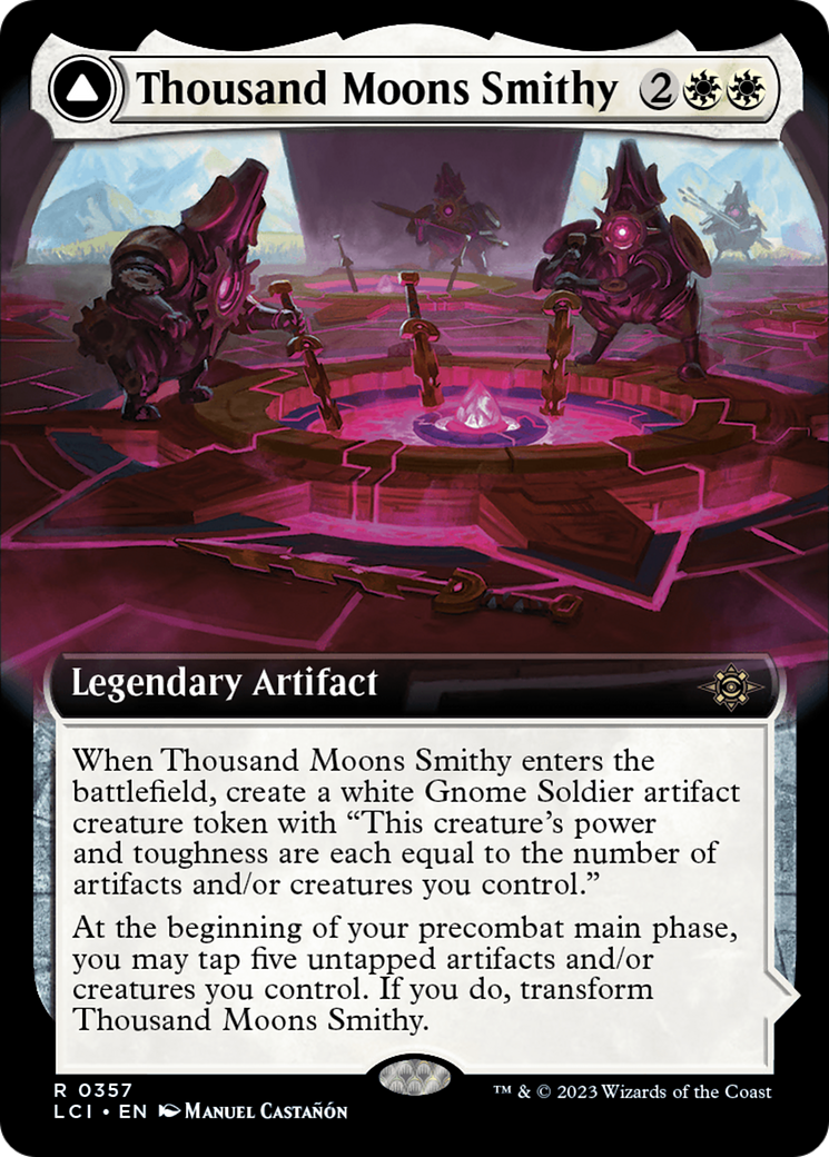 Thousand Moons Smithy // Barracks of the Thousand (LCI-357) - The Lost Caverns of Ixalan: (Extended Art) Foil