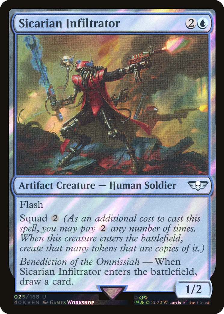 Sicarian Infiltrator (40K-025) - Warhammer 40,000 Commander Foil