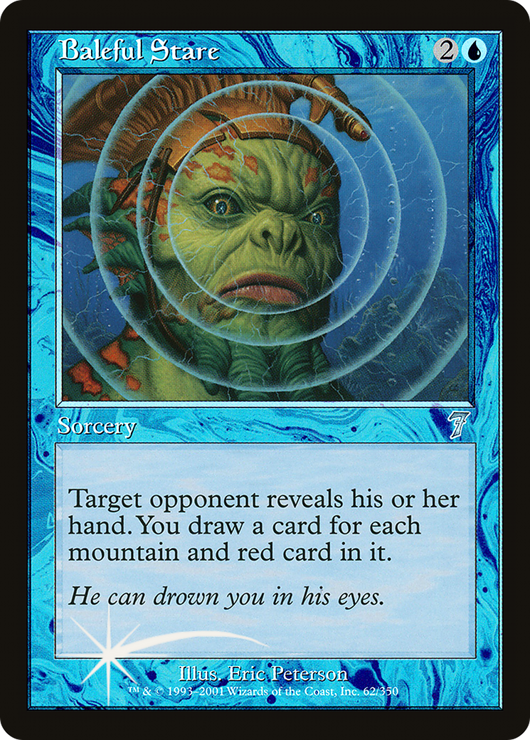 Baleful Stare (7ED-62★) - Seventh Edition Foil