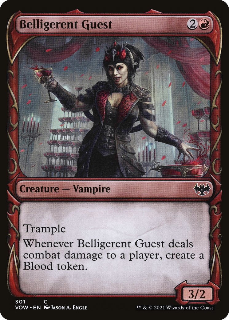 Belligerent Guest (VOW-301) - Innistrad: Crimson Vow: (Showcase)